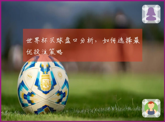 世界杯买球盘口分析，如何选择最优投注策略